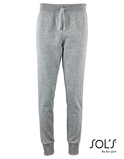 Women´s Slim Fit Jogging Pants Jake – SOL´S in Grey Melange