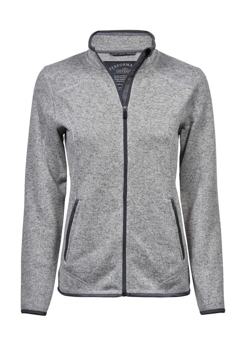 Women´s Outdoor Fleece Jacket – Tee Jays in Grey Melange
