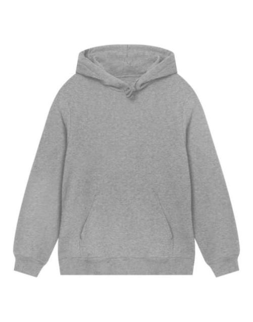 Mens Regular Hoodie – True Blanks in Grey Melange
