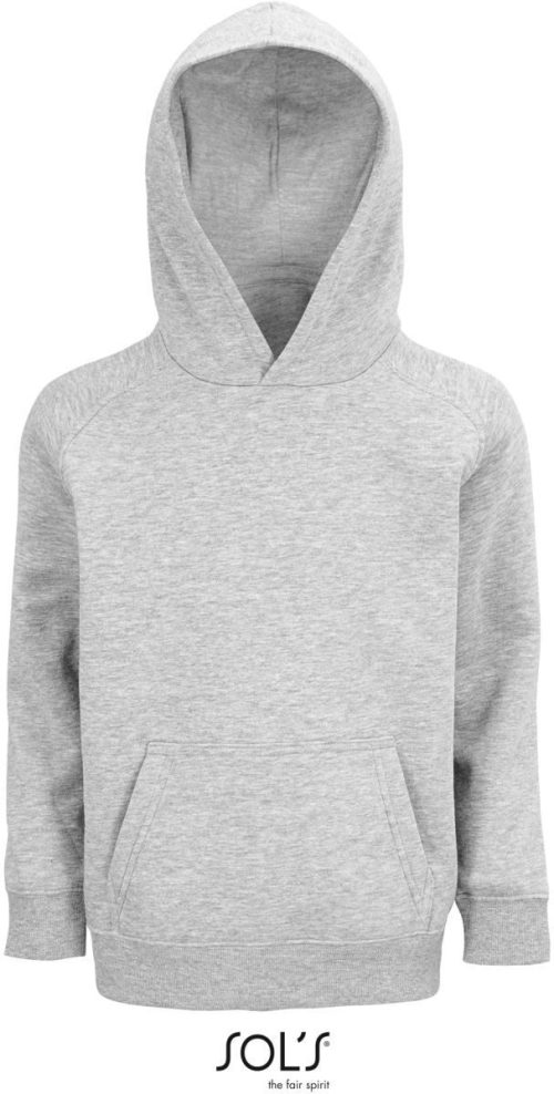 Kinder Bio Raglan Kapuzen Sweater Stellar Kids – SOL'S in Grey Melange
