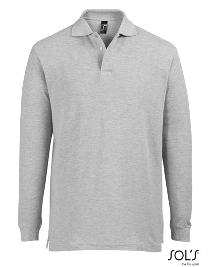 Long Sleeve Polo Star – SOL´S in Grey Melange