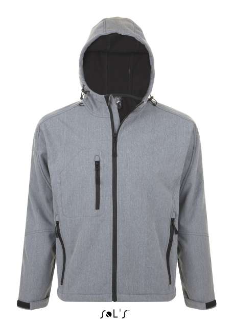 Sol's Replay Men - Hooded Softshell – SOL'S in Grey Melange