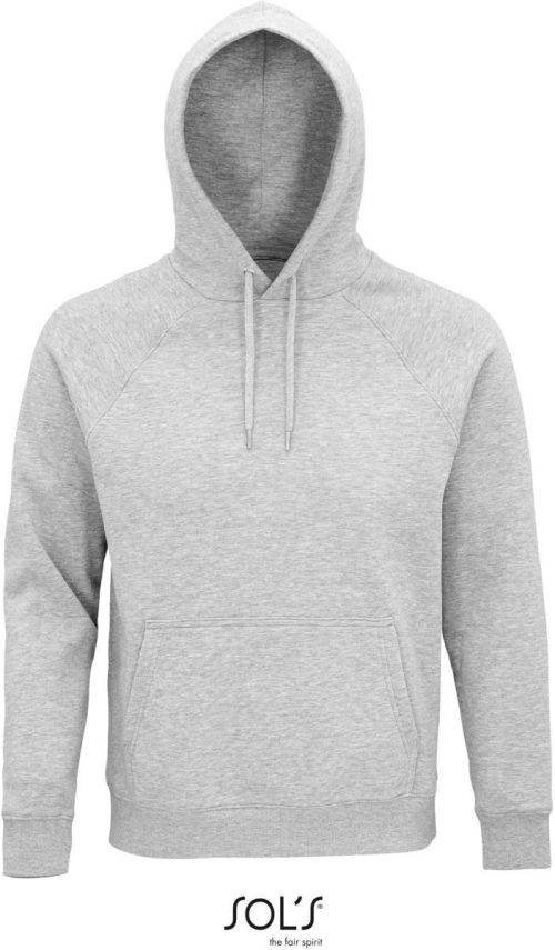 Unisex Bio Raglan Kapuzen Sweater Stellar – SOL'S in Grey Melange