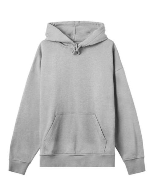 Mens Boxy Hoodie – True Blanks in Grey Melange