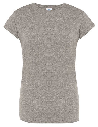 Ladies´ Regular Premium T-Shirt – JHK in Grey Melange