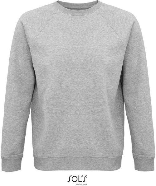 Unisex Bio Raglan Sweater Space – SOL'S in Grey Melange