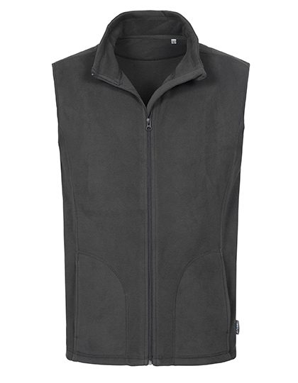 Classic Fleece Vest – Stedman® in Grey Steel (Solid)