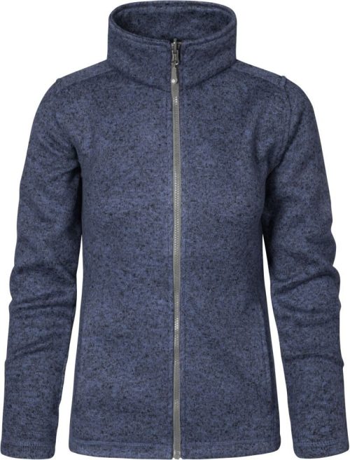 Damen Strickfleece Jacke 7725 – Promodoro in Heather Blue