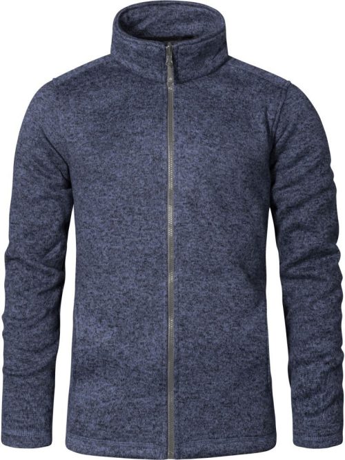 Herren Strickfleece Jacke 7720 – Promodoro in Heather Blue