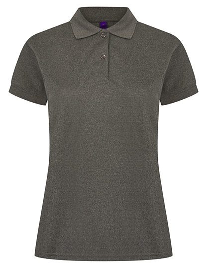 Ladies´ Coolplus® Wicking Polo Shirt – Henbury in Heather Charcoal