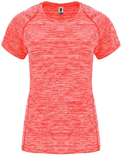 Women´s Austin T-Shirt – Roly Sport in Heather Fluor Coral 244