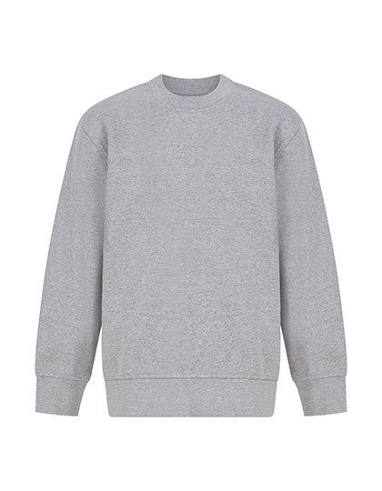 Kids' Sustainable Fashion Curved Hem Sweat – SF Clothing in Heather Grey