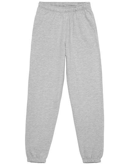College Cuffed Jogpants – Just Hoods in Heather Grey