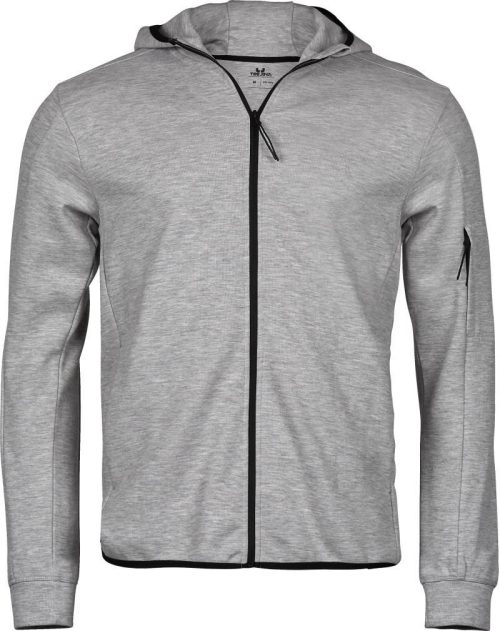 Kapuzen Sweatjacke "Athletic" TJ 5706 – Tee Jays in Heather Grey