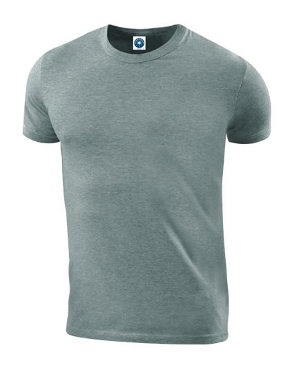 Hefty Tee – Starworld in Heather Grey