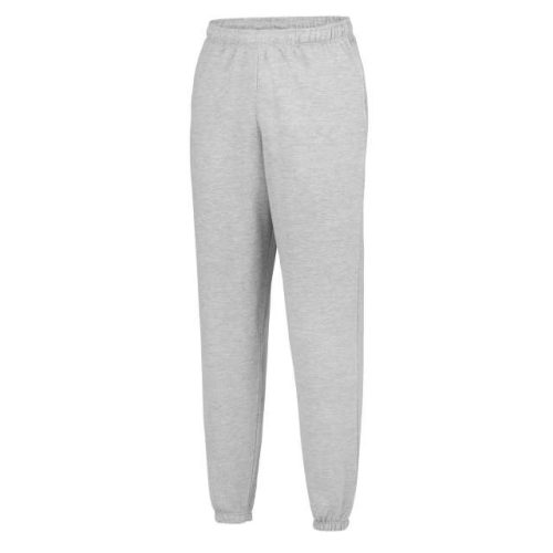 College Cuffed Jogpants – Just Hoods in Heather Grey
