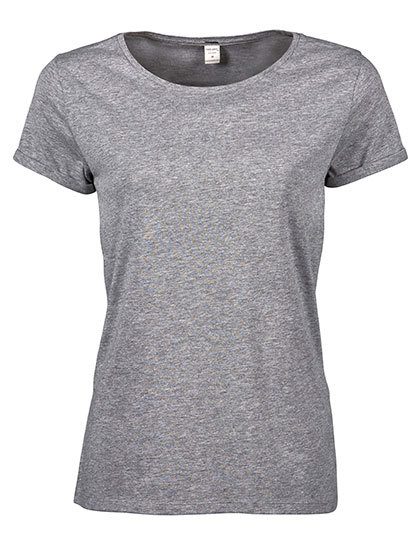 Women´s Roll-Up Tee – Tee Jays in Heather Grey