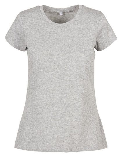 Ladies´ Basic Tee – Build Your Brand Basic in Heather Grey