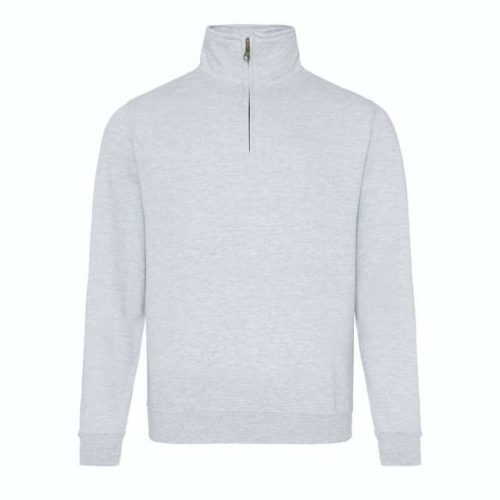 Sophomore 1/4 Zip Sweat – Just Hoods in Heather Grey