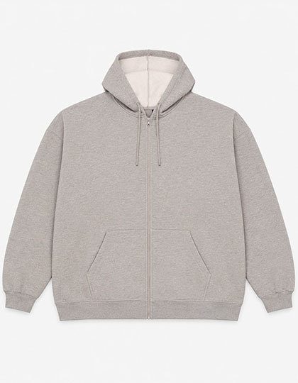 Unisex Zip-Jacket – Miners mate supersize in Heather Grey
