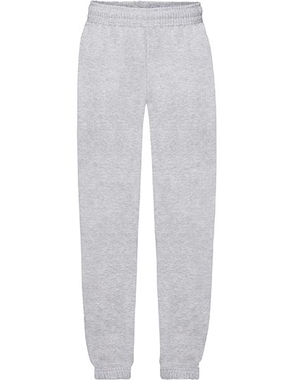Kids´ Classic Elasticated Cuff Jog Pants – Fruit of the Loom in Heather Grey