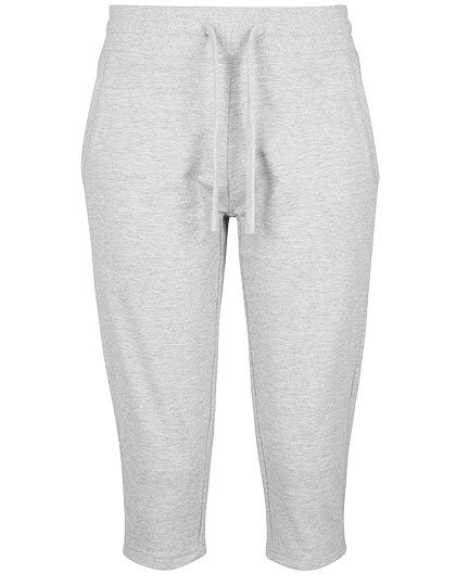 Ladies` Terry 3/4 Jogging Pants – Build Your Brand in Heather Grey
