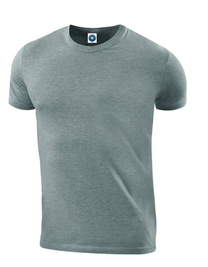 Men´s Organic Cotton T-Shirt – Starworld in Heather Grey