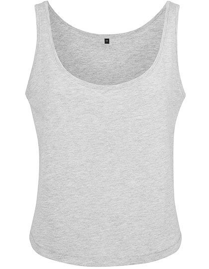 Ladies´ Oversized Tanktop – Build Your Brand in Heather Grey