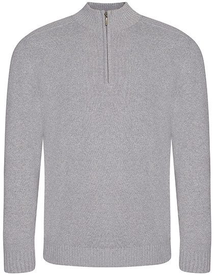 Wakhan 1/4 Zip Sustainable Sweater – Ecologie in Heather Grey