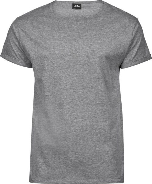 Herren T-Shirt mit Umschlag am Arm TJ 5062 – Tee Jays in Heather Grey