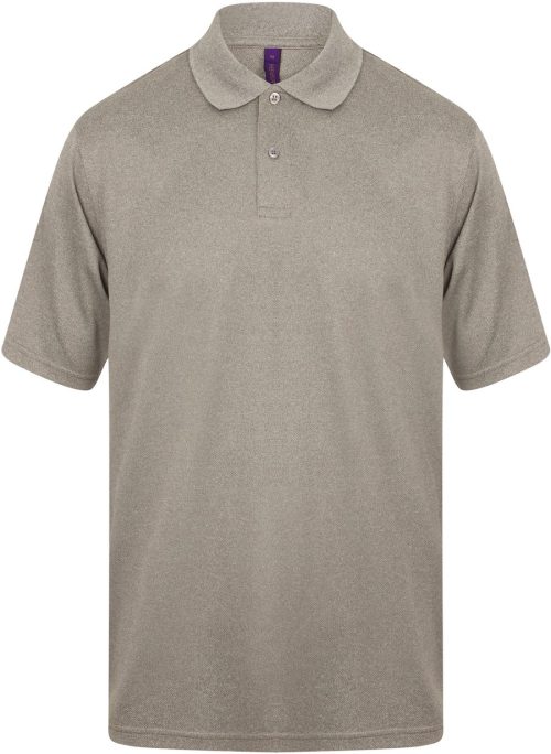 Men´s Coolplus® Wicking Polo Shirt – Henbury in Heather Grey