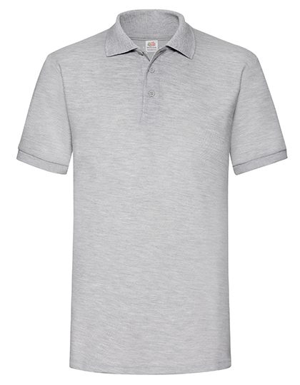 65/35 Heavy Piqué Polo – Fruit of the Loom in Heather Grey