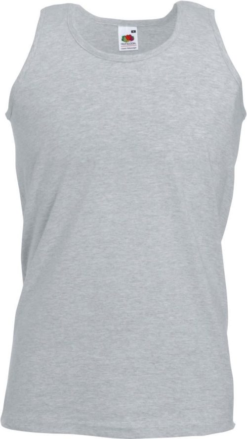 Herren Tanktop Athletic Vest – Fruit of the Loom in Heather Grey