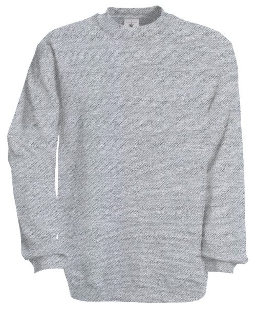 Crew Neck Sweatshirt Set In WU600 – B&C in Heather Grey