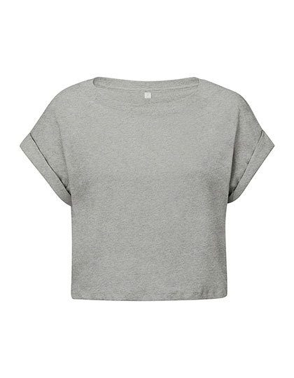 Damen Crop Top M 96 – Mantis in Heather Grey Melange