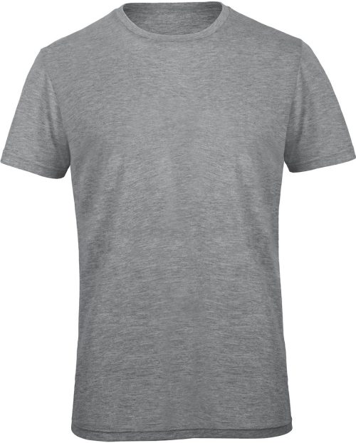 Men's TriBlend crew neck T-shirt TM055 – B&C in Heather Light Grey