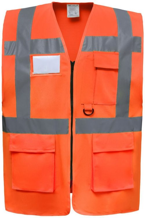 Hi-Vis Multifunktionsweste HVW 801 – Yoko in Hi Vis Orange