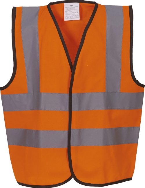 Kids' Hi-Vis Waistcoat HVW100CH – Yoko in Hi Vis Orange