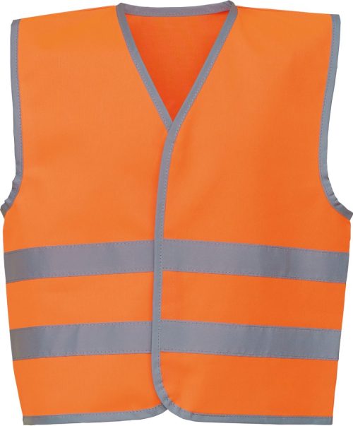 YOKO Kinderweste mit Reflexleiste in Warnfarbe HVW102CH – Yoko in Hi Vis Orange