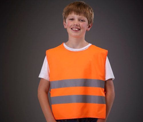 Kids Hi-Vis Two Band Tabard HVS269CH – Yoko in Hi Vis Orange
