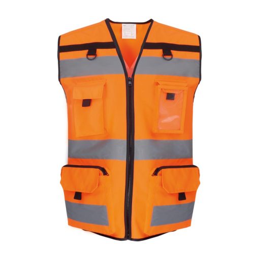 Zweifarbige Ripstop-Weste für hohe Sichtbarkeit HVW108 – Yoko in Hi Vis Orange