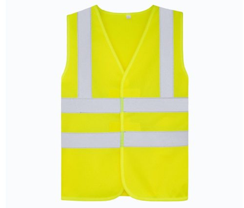 Childrens Safety Vest Esbjerg - 4 Reflective Stripes – Korntex in Hi-Vis Yellow