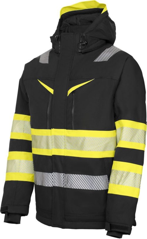 Wasserdichte Sicherheitsjacke 6446 Jacket Padded – ProJob in Hi Vis Yellow/Black