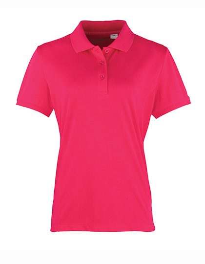 Women´s Coolchecker® Piqué Polo – Premier Workwear in Hot Pink (Ca. Pantone 214C)