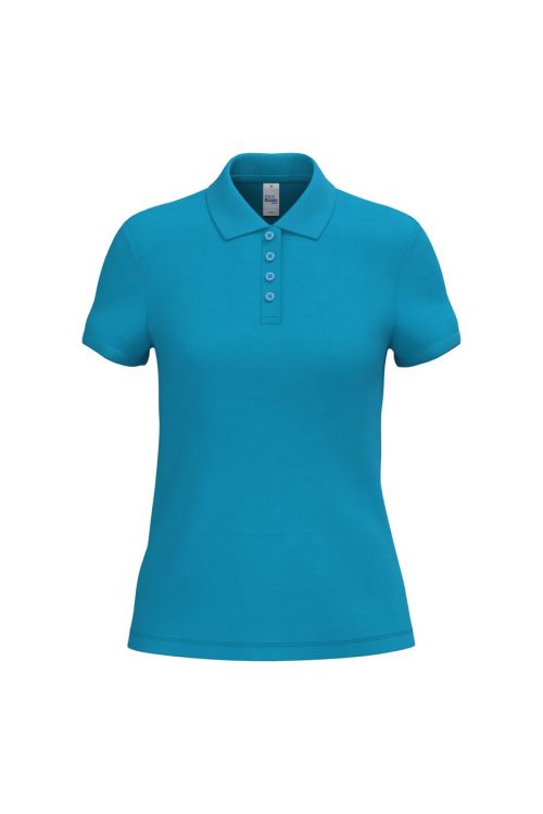 Damen Piqué-Poloshirt IB296 – iDeal Basic Brand in Ideal Atoll Blue