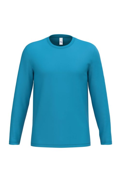 iDeal190 Unisex LSL T-Shirt IB323 – iDeal Basic Brand in Ideal Atoll Blue