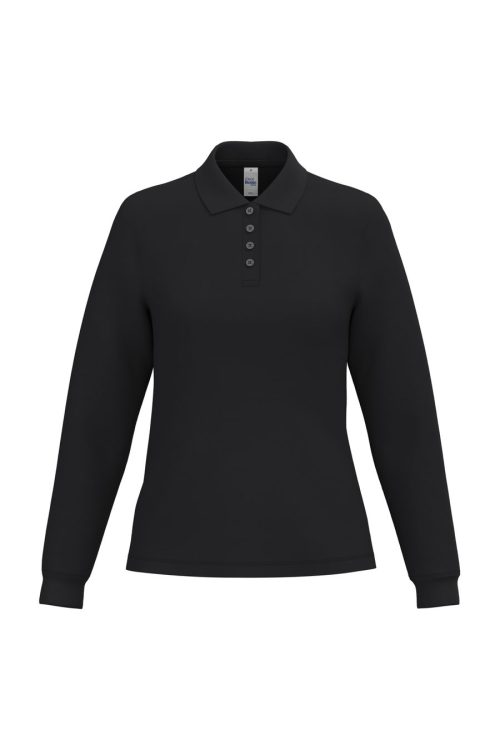 LSL Damen Piqué-Poloshirt IB223 – iDeal Basic Brand in Ideal Black