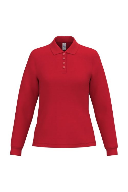 LSL Damen Piqué-Poloshirt IB291 – iDeal Basic Brand in Ideal Red