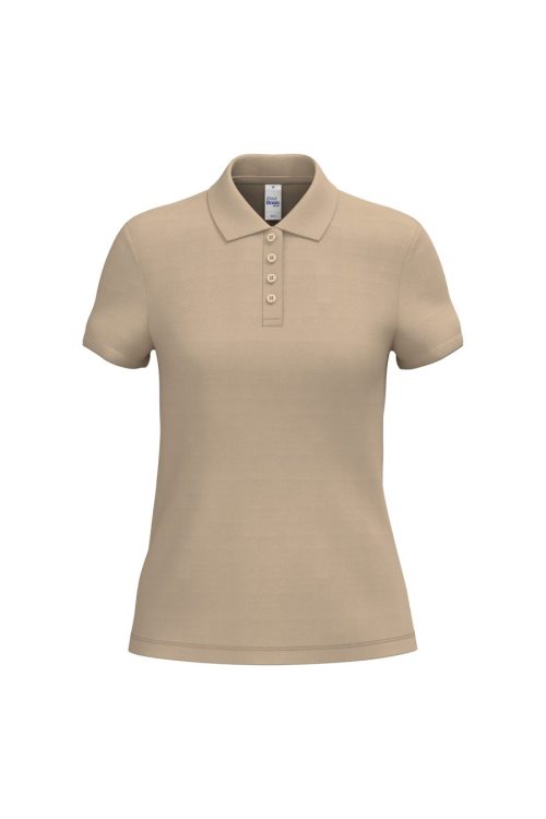 Damen Piqué-Poloshirt IB221 – iDeal Basic Brand in Ideal Sand
