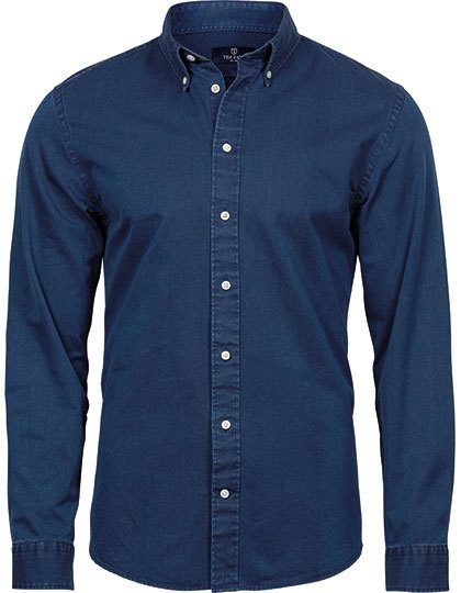 Men´s Casual Twill Shirt – Tee Jays in Indigo